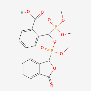 2-((Dimethoxyphosphoryl)((methoxy(3-oxo-1,3-dihydroisobenzofuran-1-yl)phosphoryl)oxy)methyl)benzoic acid