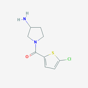 (3-Aminopyrrolidin-1-yl)(5-chlorothiophen-2-yl)methanone