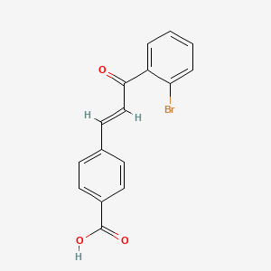 (E)-4-(3-(2-Bromophenyl)-3-oxoprop-1-en-1-yl)benzoic acid