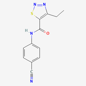 N-(4-cyanophenyl)-4-ethyl-1,2,3-thiadiazole-5-carboxamide