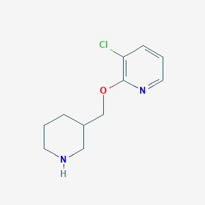 3-Chloro-2-(piperidin-3-ylmethoxy)pyridine