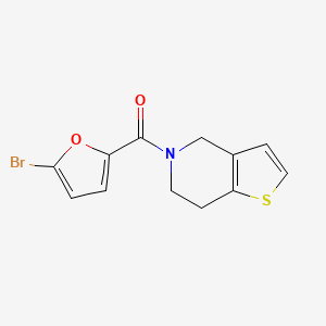 molecular formula C12H10BrNO2S B14915909 (5-Bromofuran-2-yl)(6,7-dihydrothieno[3,2-c]pyridin-5(4h)-yl)methanone 