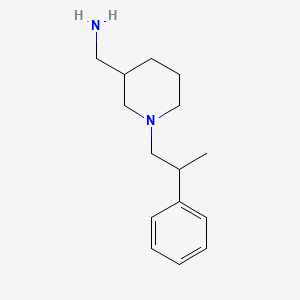 [1-(2-Phenylpropyl)piperidin-3-yl]methanamine