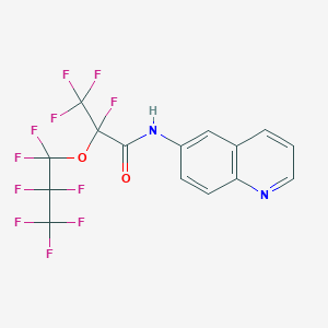 2,3,3,3-tetrafluoro-2-(heptafluoropropoxy)-N-(quinolin-6-yl)propanamide