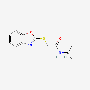 2-(Benzo[d]oxazol-2-ylthio)-N-(sec-butyl)acetamide