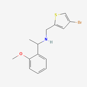 n-((4-Bromothiophen-2-yl)methyl)-1-(2-methoxyphenyl)ethan-1-amine