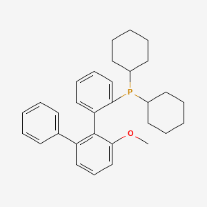 molecular formula C31H37OP B14915954 dicyclohexyl-[2-(2-methoxy-6-phenylphenyl)phenyl]phosphane 