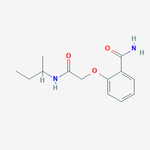 molecular formula C13H18N2O3 B14915972 2-(2-(Sec-butylamino)-2-oxoethoxy)benzamide 