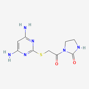 1-(2-((4,6-Diaminopyrimidin-2-yl)thio)acetyl)imidazolidin-2-one