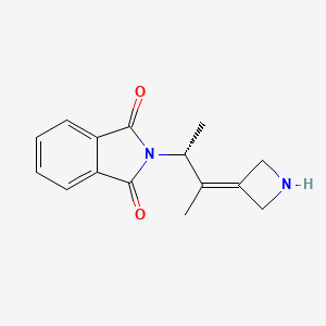 molecular formula C15H16N2O2 B14916011 (R)-2-(3-(Azetidin-3-ylidene)butan-2-yl)isoindoline-1,3-dione 