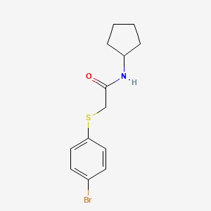 2-((4-Bromophenyl)thio)-N-cyclopentylacetamide