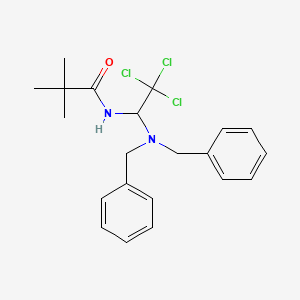 2,2-dimethyl-N-[2,2,2-trichloro-1-(dibenzylamino)ethyl]propanamide