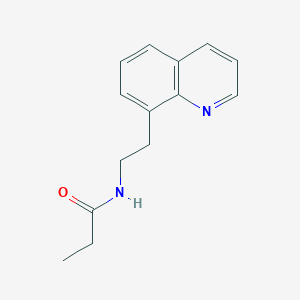 molecular formula C14H16N2O B14916033 n-(2-(Quinolin-8-yl)ethyl)propionamide 