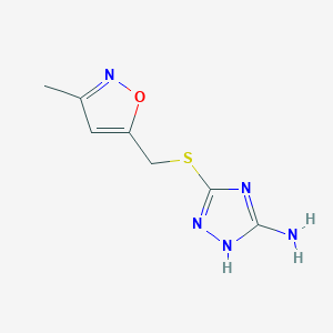 5-(((3-Methylisoxazol-5-yl)methyl)thio)-4h-1,2,4-triazol-3-amine