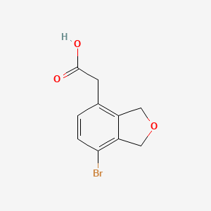 molecular formula C10H9BrO3 B14916042 2-(7-Bromo-1,3-dihydroisobenzofuran-4-yl)acetic acid 