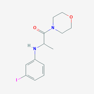 molecular formula C13H17IN2O2 B14916043 2-((3-Iodophenyl)amino)-1-morpholinopropan-1-one 