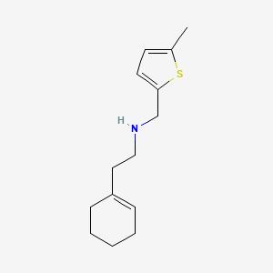 2-(Cyclohex-1-en-1-yl)-N-((5-methylthiophen-2-yl)methyl)ethan-1-amine