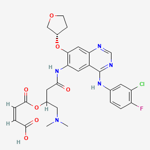 (Z)-4-((4-((4-((3-Chloro-4-fluorophenyl)amino)-7-(((S)-tetrahydrofuran-3-yl)oxy)quinazolin-6-yl)amino)-1-(dimethylamino)-4-oxobutan-2-yl)oxy)-4-oxobut-2-enoic Acid (Afatinib Impurity pound(c)