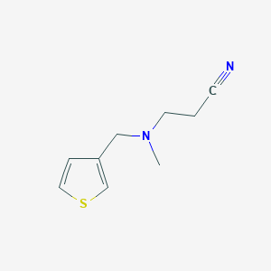 molecular formula C9H12N2S B14916065 3-(Methyl(thiophen-3-ylmethyl)amino)propanenitrile 