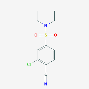 3-chloro-4-cyano-N,N-diethylbenzenesulfonamide