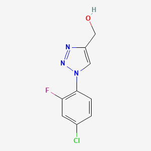molecular formula C9H7ClFN3O B1491610 [1-(4-氯-2-氟苯基)-1H-1,2,3-三唑-4-基]甲醇 CAS No. 1249188-60-0