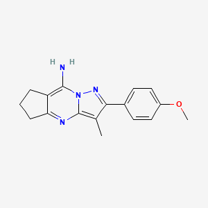 2-(4-methoxyphenyl)-3-methyl-6,7-dihydro-5H-cyclopenta[d]pyrazolo[1,5-a]pyrimidin-8-amine