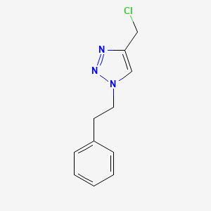 4-(chloromethyl)-1-(2-phenylethyl)-1H-1,2,3-triazole