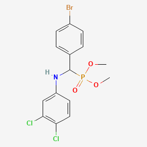 Dimethyl {(4-bromophenyl)[(3,4-dichlorophenyl)amino]methyl}phosphonate