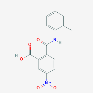 molecular formula C15H12N2O5 B14916119 2-[(2-Methylphenyl)carbamoyl]-5-nitrobenzoic acid 