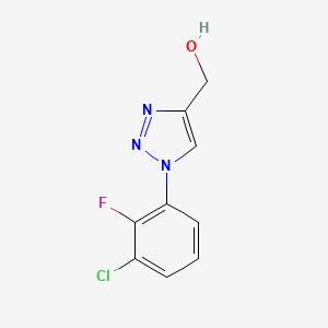 molecular formula C9H7ClFN3O B1491612 [1-(3-氯-2-氟苯基)-1H-1,2,3-三唑-4-基]甲醇 CAS No. 1247102-08-4