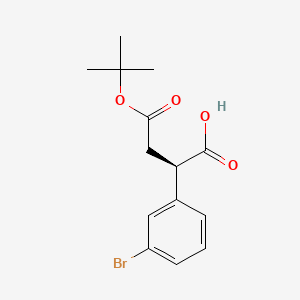 (R)-2-(3-Bromophenyl)-4-(tert-butoxy)-4-oxobutanoic acid