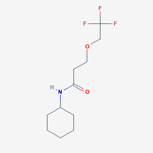 N-cyclohexyl-3-(2,2,2-trifluoroethoxy)propanamide