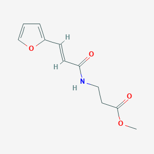 molecular formula C11H13NO4 B14916145 Methyl 3-(3-(furan-2-yl)acrylamido)propanoate 