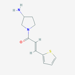 (E)-1-(3-aminopyrrolidin-1-yl)-3-(thiophen-2-yl)prop-2-en-1-one