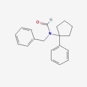 molecular formula C19H21NO B14916160 N-benzyl-N-(1-phenylcyclopentyl)formamide 