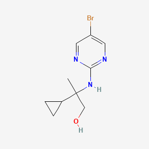 2-((5-Bromopyrimidin-2-yl)amino)-2-cyclopropylpropan-1-ol