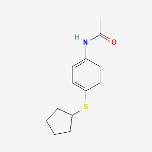 n-(4-(Cyclopentylthio)phenyl)acetamide