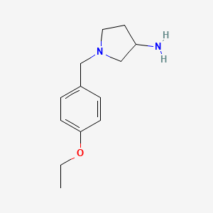 molecular formula C13H20N2O B1491619 1-(4-Ethoxybenzyl)pyrrolidin-3-amine CAS No. 1267302-20-4