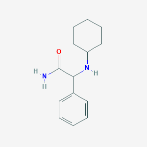 molecular formula C14H20N2O B14916191 2-(Cyclohexylamino)-2-phenylacetamide 