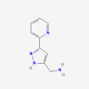 (3-(pyridin-2-yl)-1H-pyrazol-5-yl)methanamine