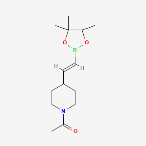 1-(4-(2-(4,4,5,5-Tetramethyl-1,3,2-dioxaborolan-2-yl)vinyl)piperidin-1-yl)ethanone