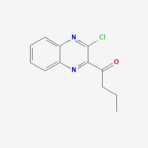 molecular formula C12H11ClN2O B14916237 1-(3-Chloroquinoxalin-2-yl)butan-1-one 