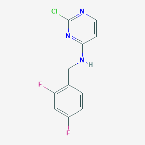 molecular formula C11H8ClF2N3 B1491626 2-chloro-N-[(2,4-difluorophenyl)methyl]pyrimidin-4-amine CAS No. 1281539-28-3