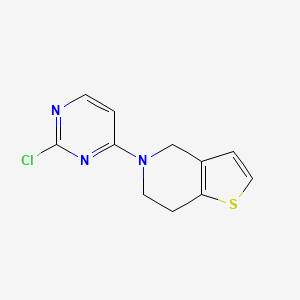 2-chloro-4-{4H,5H,6H,7H-thieno[3,2-c]pyridin-5-yl}pyrimidine