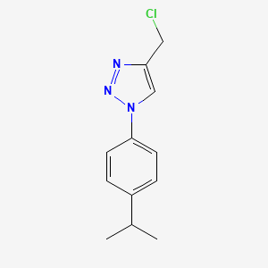 4-(chloromethyl)-1-[4-(propan-2-yl)phenyl]-1H-1,2,3-triazole