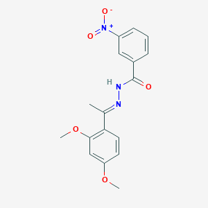 N'-[1-(2,4-dimethoxyphenyl)ethylidene]-3-nitrobenzohydrazide