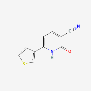 2-Oxo-6-(thiophen-3-yl)-1,2-dihydropyridine-3-carbonitrile