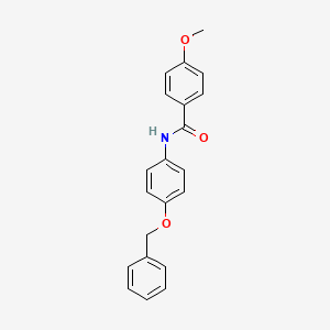 molecular formula C21H19NO3 B14916311 N-[4-(benzyloxy)phenyl]-4-methoxybenzamide 