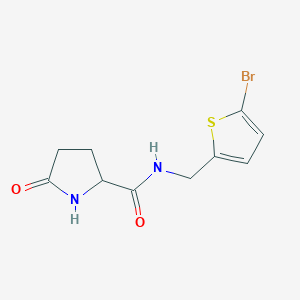 n-((5-Bromothiophen-2-yl)methyl)-5-oxopyrrolidine-2-carboxamide