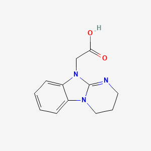 molecular formula C12H13N3O2 B14916374 3,4-dihydropyrimido[1,2-a]benzimidazol-10(2H)-ylacetic acid 